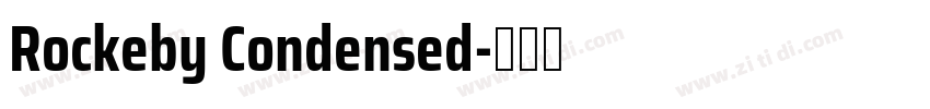 Rockeby Condensed字体转换